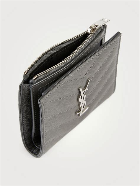 YSL zippered card case